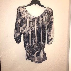 Charlotte Russe Sheer Purple Top